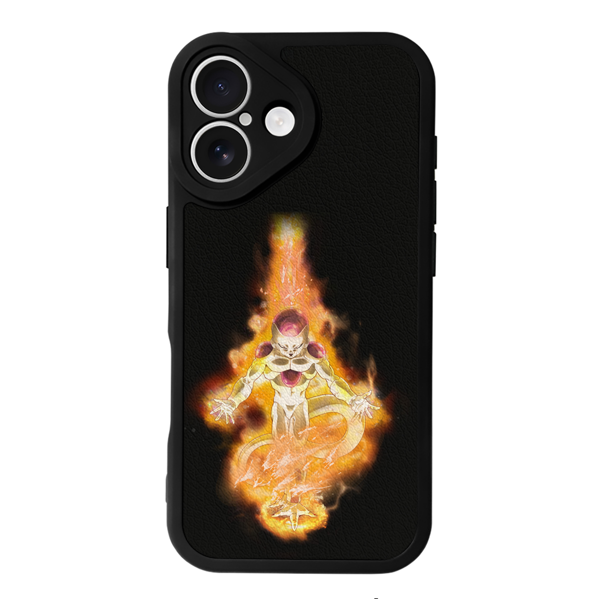 （画像用） ドラゴンボール フリーザ DRAGON BALL Frieza 【iPhone 16シリーズ対応】シリコンスマホケース（レザー調） 材質：シリコン
